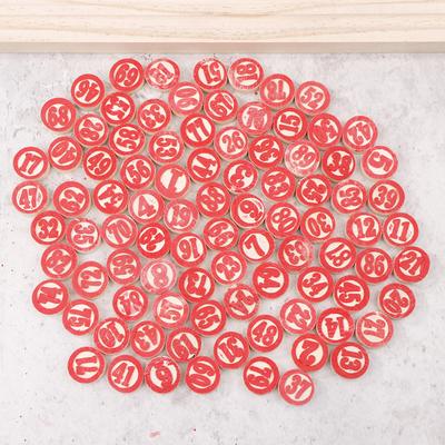 90ks Deluxe dřevěné náhradní desky pro vzrušující hru Bingo Lotto Numbers – ideální herní dárek pro přátele a rodinu