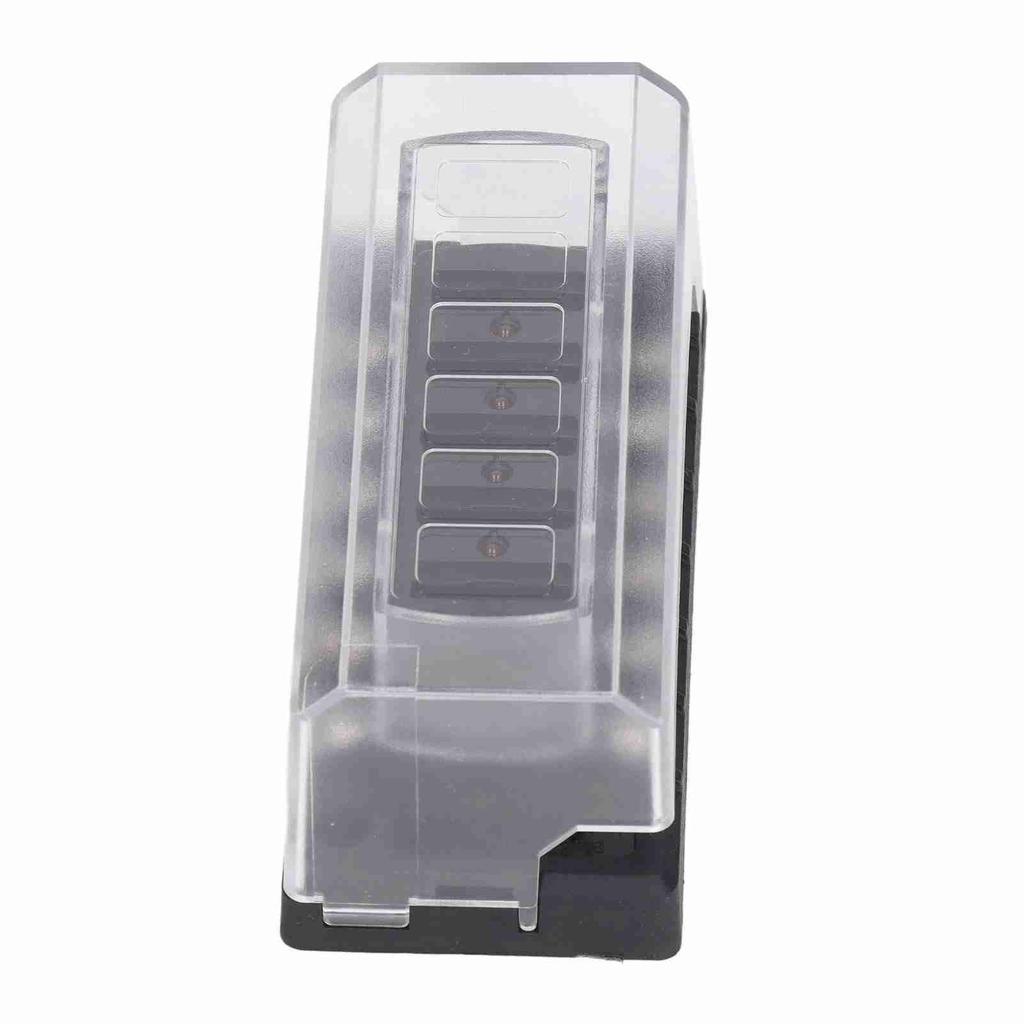 6 Way Blade Fuse Block Box with Indicator 30A Waterproof Heat Resistant for Cars RVs Yachts Ships 12‑32V