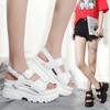 Sandali Casual Estivi Muffin Bottom Open Toe Tacco Inclinato Scarpe da Donna Taglia Grande Scarpe Romane