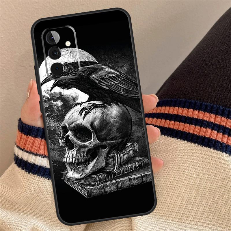Goth Raven Case For Samsung Galaxy A14 A54 A34 A24 A52 A32 A22 A12 A51 A71 A33 A23 A13 A53 Cover Funda