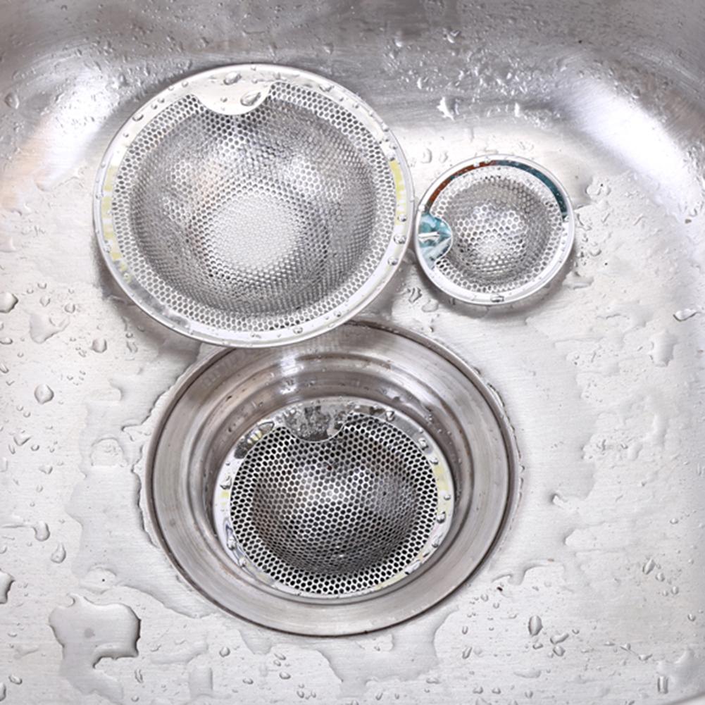 5/75/10cm Kitchen Sink Strainers Stainless Steel Bathtub Hair Catcher Waste Stopper Drain Hole Filter Trap Waste Screen Tools