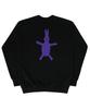 GRAVER [Unisex] Purple Rabbit Sweatshirt_Black