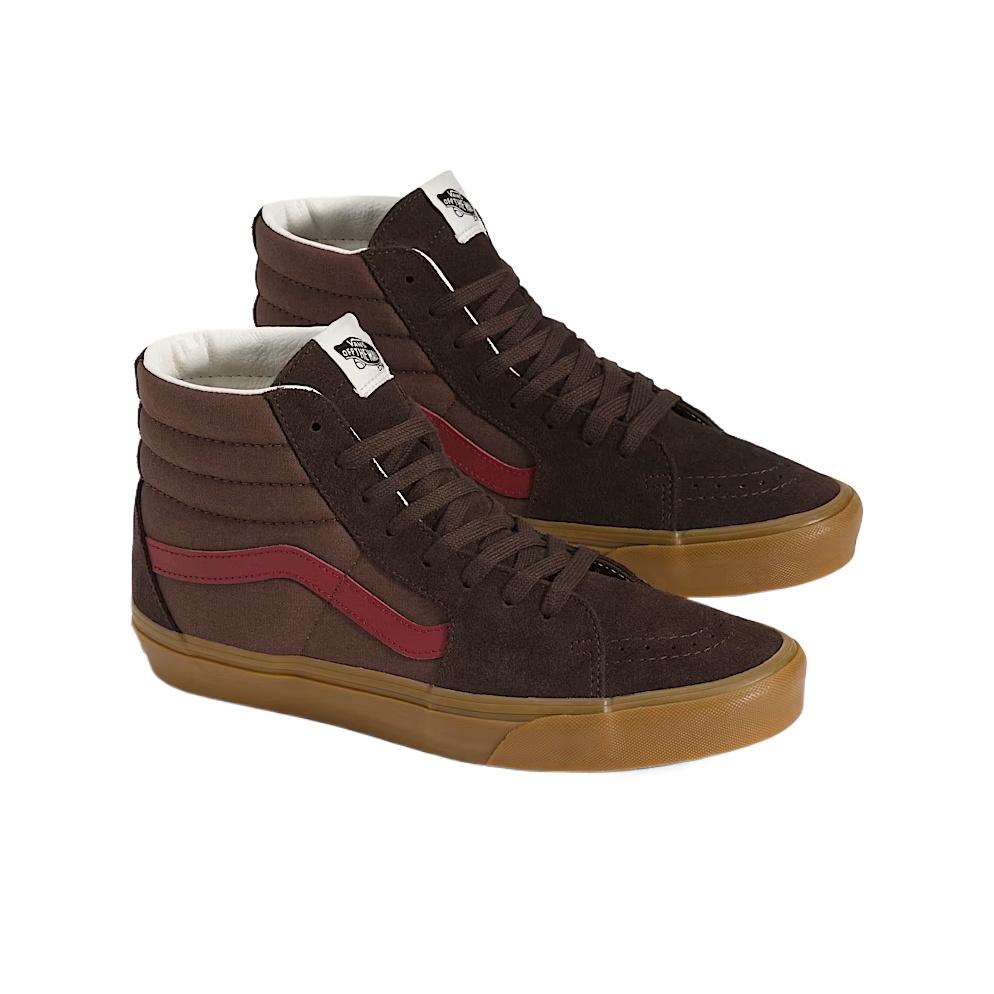 Vans Sk8-Hi Gum Simple Fashionable Intellectual Elegant High-Top Skate Shoes Unisex Skate Shoes VN000BW7BF0
