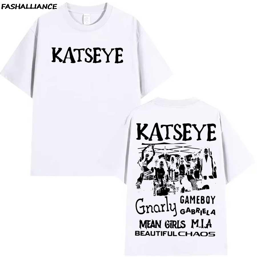 KATSEYE Kpop Beautiful Chaos T shirt for Men Women Hiphop Streetwear Oversized Tops 100 Cotton TShirt KA4
