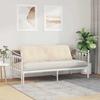Back Cushion Beige 160 x 50 cm Microfibre Fabric