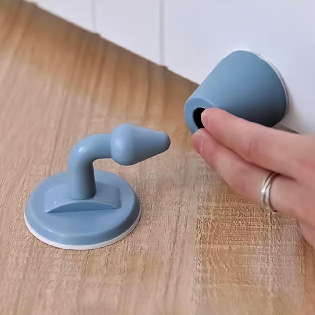 Self-Adhesive Door Stopper Anti-Collision Suction Door Stopper Catch for Bedrooms Bathrooms Offices