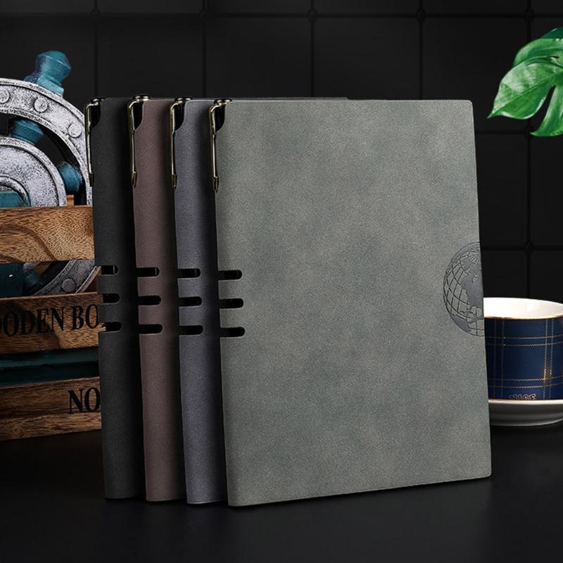 Agenda Organizer Hardcover Note Book Office School Supply PU Leather A5 Notebook Notepad Diary Business Journal Planner
