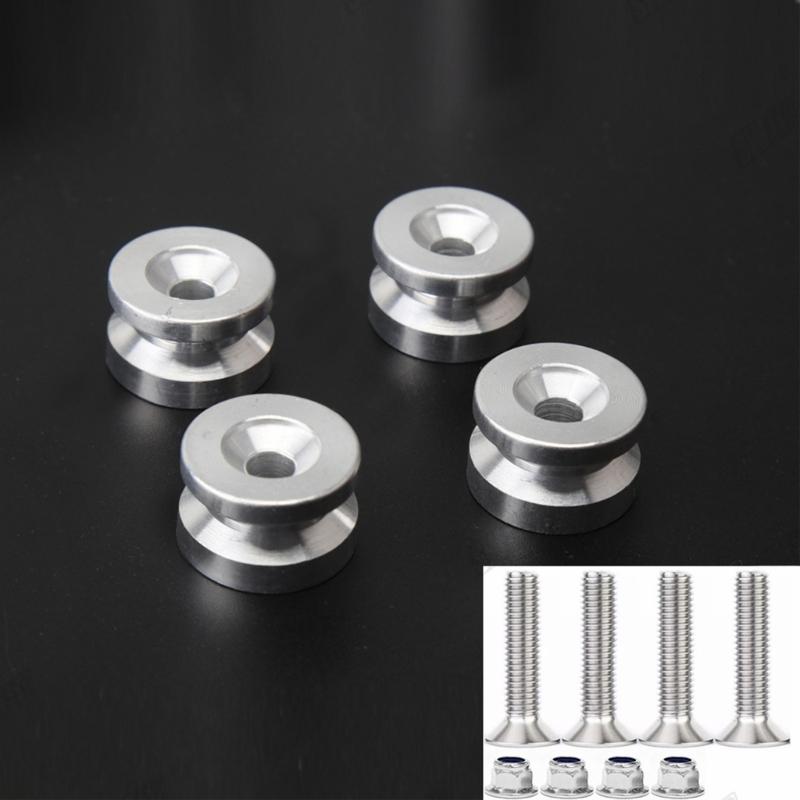 Set aus 4 universellen Motorrad-Wartungs-Heckboxen, Schnellverschluss-Pads, leichte Aluminiumlegierung mit Anti-Rutsch-Design