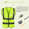 Fluorescent Reflective Safety Vest for Construction and Road Workers