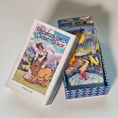 Wiederentdecktes Klassisches Tarot-Deck 78 Stück Tarotkarten 12*7cm Gezeichnet mit Kugelschreibern Gedruckt auf 350GSM Doppelgeprägtem Karton
