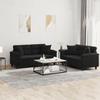 VidaXL Sofa Set with 2 Pcs Cushions, Sofas with Armrests and Backrest, Furniture Set, Living Room Furniture, 3202329