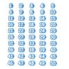 50pcs Reusable Numbered Pencil Toppers Silicone Numbered Pencil Caps  Students Teachers Organization