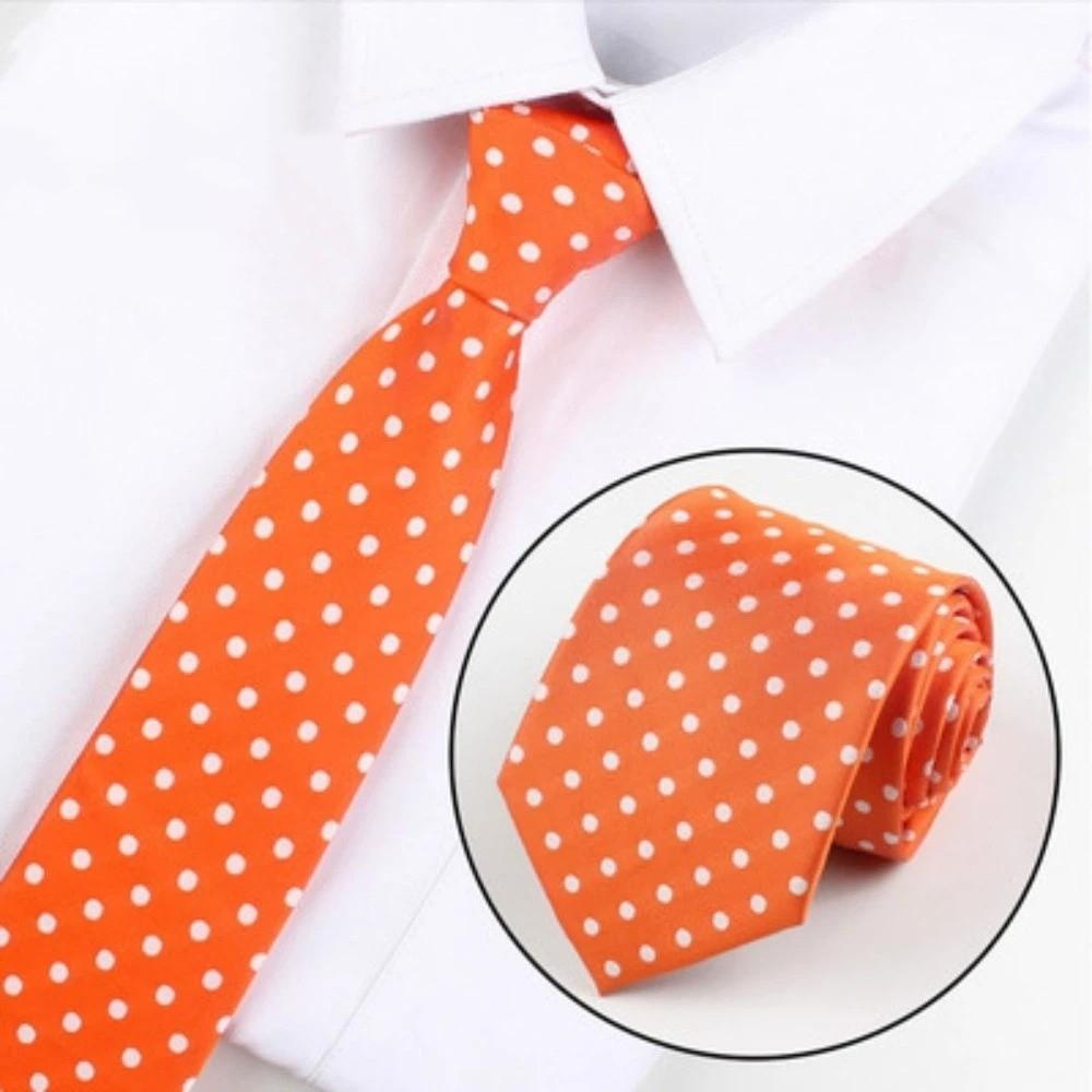 Modern Polka Dot Formal Necktie 8CM Width Business Necktie Groom Men Tie Party