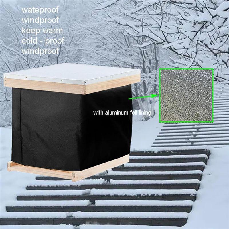 M-Modern-Windproof Winter Beehive Thermal Cover Waterproof Beehive Protection Wrap For Winter Use Beekeeping Supplies Adjustable