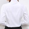 Damen Koreanischer Stil Langarm Chiffon Hemd - Formelle Weiße Bluse für Herbst und Frühling