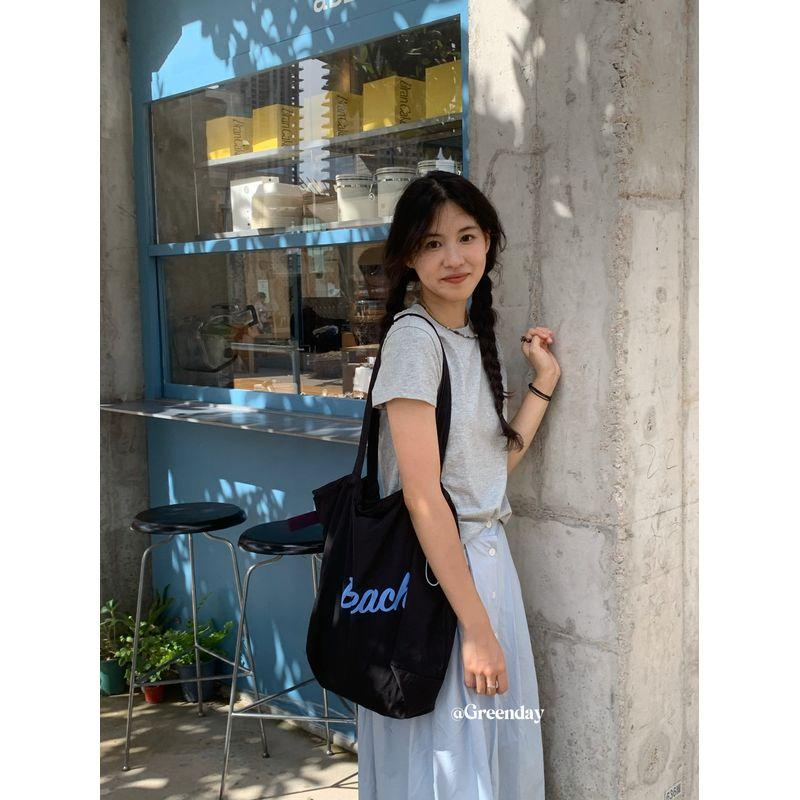 

Сумка через плечо Greenday Весна/Лето Новое поступление Универсальный шнурок Black