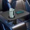 Car Tray& Car Desk for Laptop,Dual 360 Anti Slip Leather Surface, Food Tray,Cup Holder Table For Tesla Model Y/3/S, Ford F150