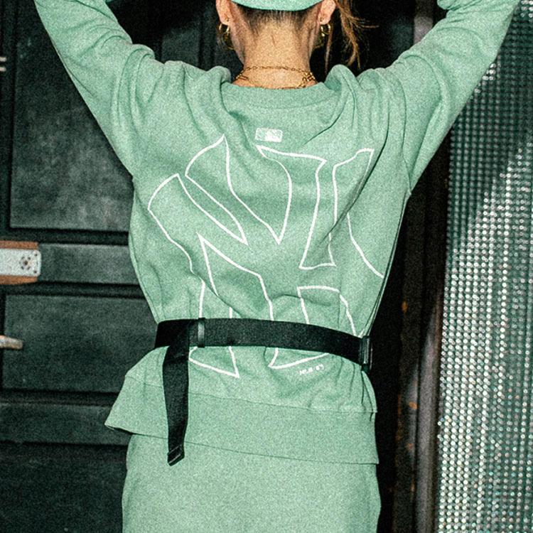 New MLB New York Yankees Sweatshirt Unisex Green 31MT05111-50K