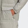Adidas Terrex Colorblock Mid-Length Hooded Down Jacket Men Outerwear Grey GL7413