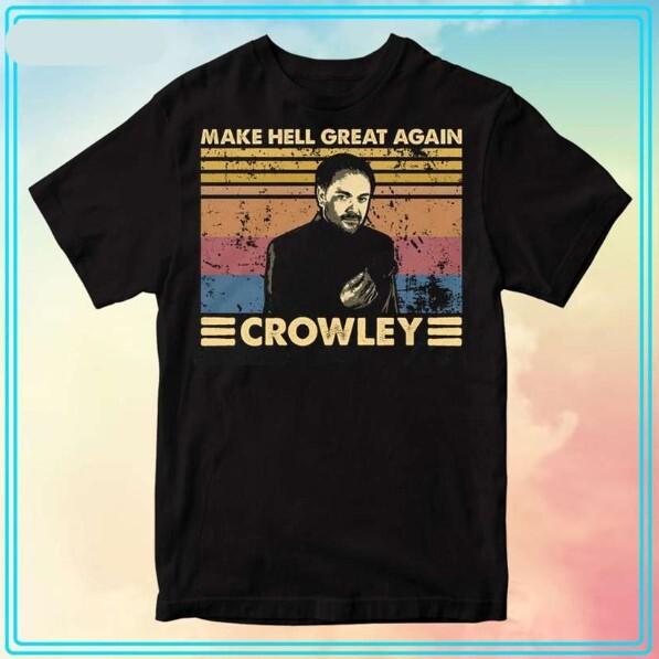 Make Hell Great Again Crowley Supernatural T-Shirt Great Gift For Any Occasion S
