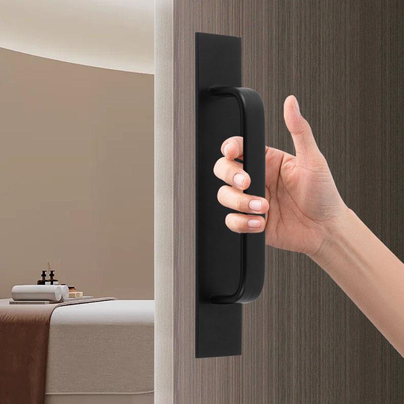 4pcs Wooden Door Window Handle Aluminum Alloy Balcony Glass Move Self-adhesive Surface Mounted Small Handle and Pull Knob Alloy Push