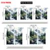 2pcs, plane printing Popular Curtains Serene Forest & Stream Versatile 100% Polyester (without rod) Outdoor Decorations for