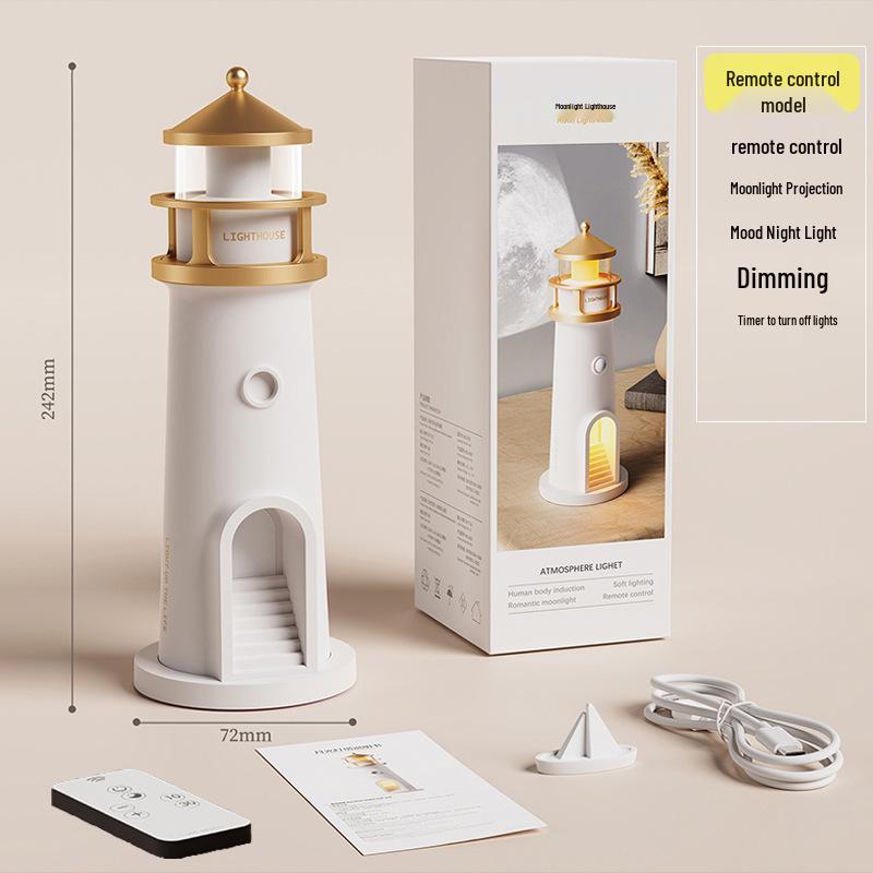 

Lighthouse Projection Bluetooth Speaker: Starry Night Light & Sleep Sensor Lamp Default