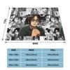 Attack On Titan AOT Hange Knitted Blanket Hange Zoe Manga Plush Throw Blanket Home Couch Printed Soft Warm Bedspread