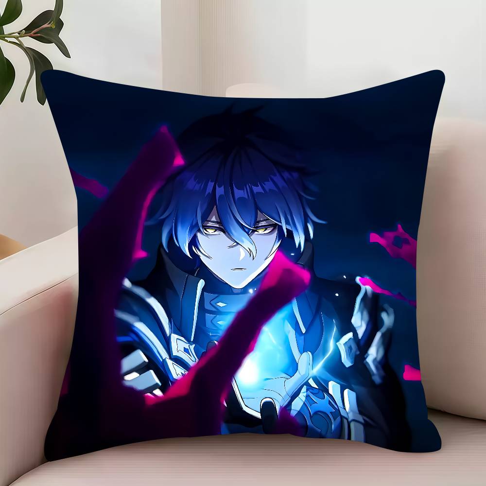 Flins Genshin Impact  Pillow Case Decor Protective Covers Comfortable soft for Sofa Living Room Home office