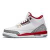 Air Jordan 3 Retro GS Cardinal Red Kids Sneakers White Light-Curry Cement-Grey 398614-126
