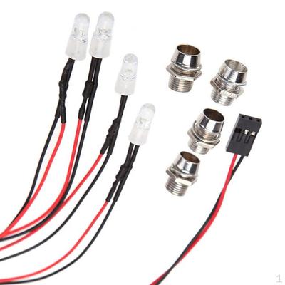 4 LED RC Car Lamp White for Hsp Axial Scx10