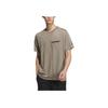 Adidas Wuji Series Cool Comfortable Round Neck Pullover Sports Casual Short Sleeve T-Shirt Men Tops Taupe JI8699