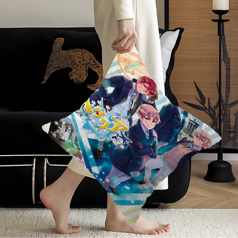 Anime Cartoon Hetalia Axis Maple Design Cushion Cover Happy Autumn Harvest decor Holiday Decorati Pillow Cover