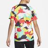 Nike Dri-Fit Abstract Camouflage Print Quick-Dry Soccer T-Shirt Men Tops Yellow DH6519-713
