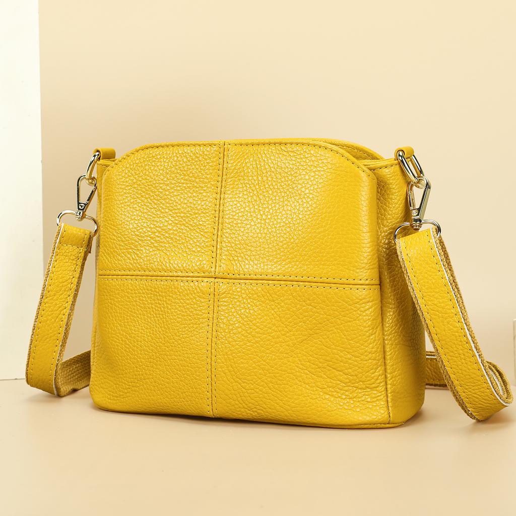 Hot Selling Genuine Leather Women's Crossbody Bag, Top Layer Cowhide Shoulder Bag, Women's Large Capacity, High-end, Versatile Shoulder Bag