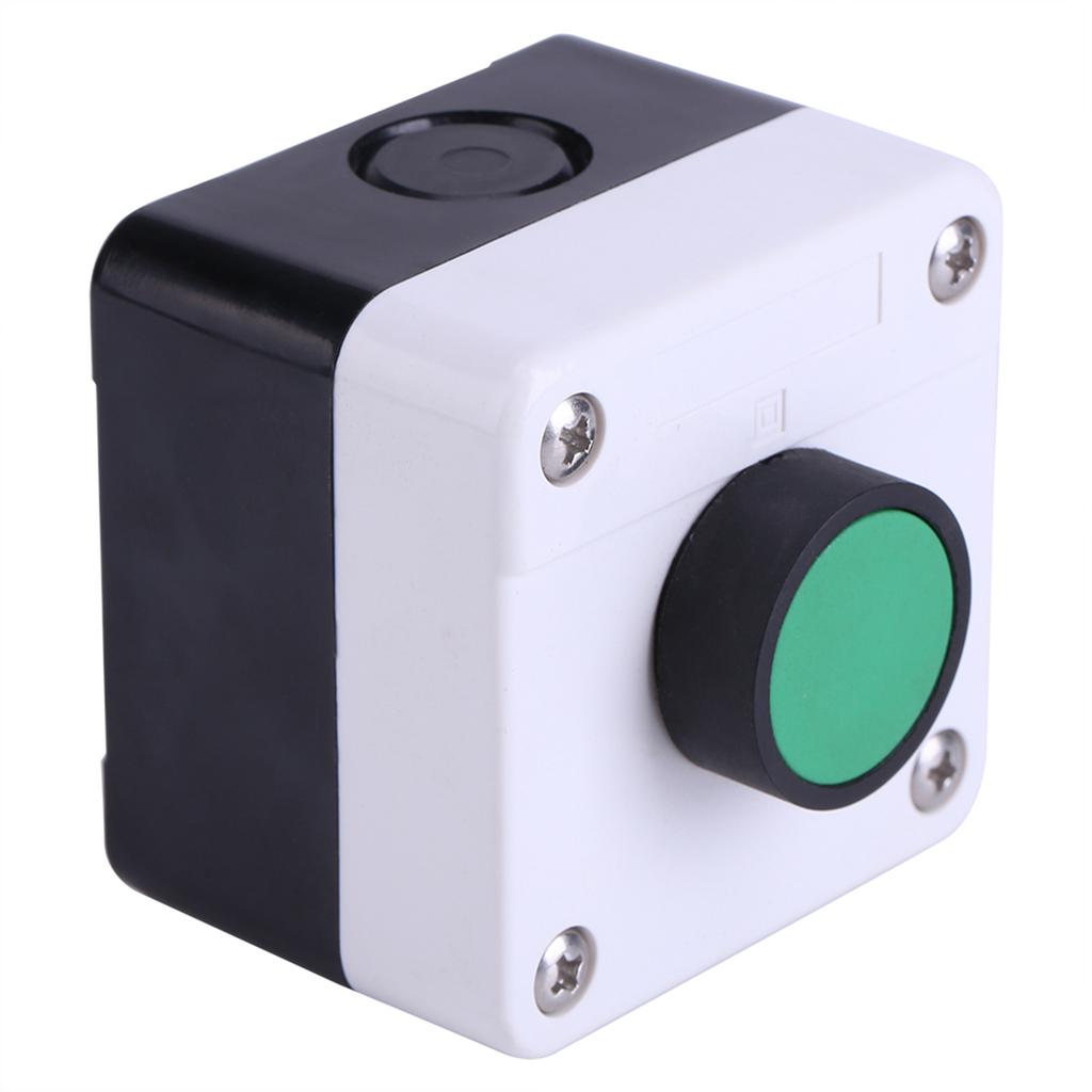 Push Button Switch Box Weatherproof Green Push Button Switch One Button Control Box for Gate Opener