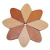 5Pcs Polished Heat Resistant Table Mat Windmill-shaped Anti-scald Pad Protective Coaster  Home  Use
