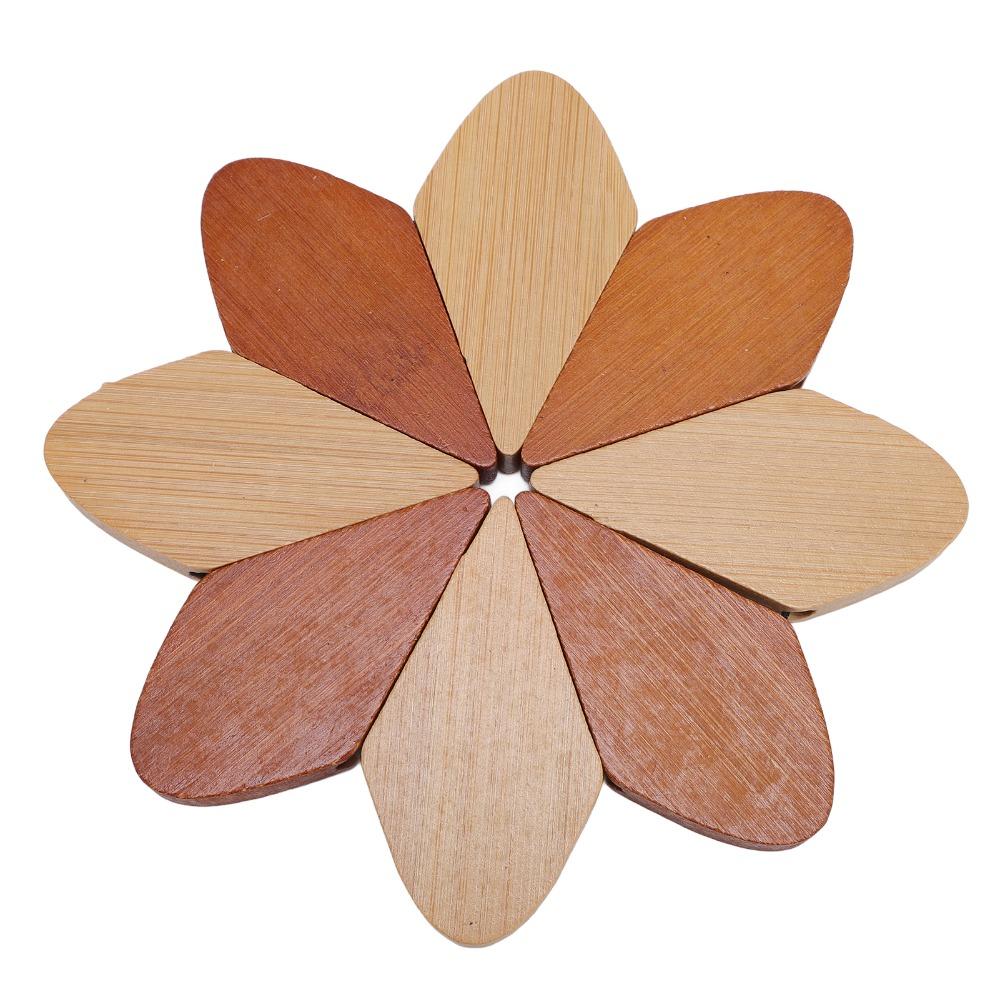 5Pcs Polished Heat Resistant Table Mat Windmill-shaped Anti-scald Pad Protective Coaster  Home  Use