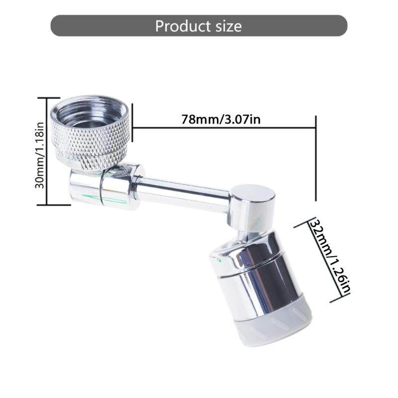 Universals Splash Filter Faucet 1080° Rotating Faucet Aerator Swivels Faucet Extender Aerator Faucets Bubblers Enduring