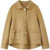 Women's 100% Wool Double-Faced Short Coat