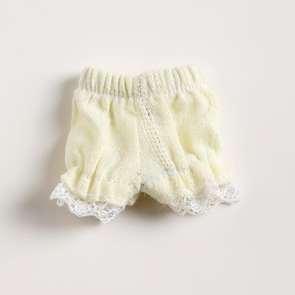 Obitsu11 Clothes Cotton Lace Shorts Cute Lantern Pants For Ob11 Doll Clothes Accessories Casual Wears Trousers For 1/12 Bjd Doll