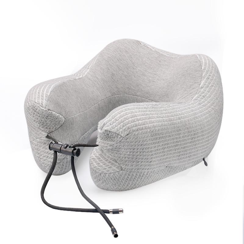 

Подушка для шиї з піни пам яті. U-подібна регульована подушка для літака. Universal сірий колір