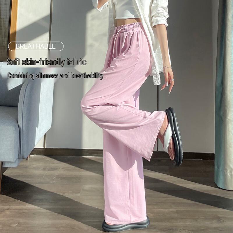 MJ STYLE Women's Relaxed High-Waist Wide-Leg Pants