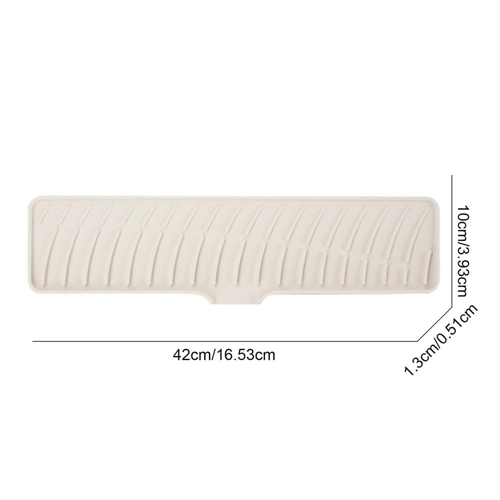 Silicone Faucet Splash Pad Kitchen Foldable Drainage Mat Multipurpose Toilet Soap Storage Slopes Design For Rapid Drainage