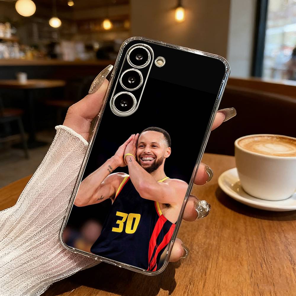 Sports Star S-Stephen C-Curry Phone Case For Samsung S25,S24,S21,S22,S23,S30,Ultra,S20,Plus,Fe,Lite Transparent Cover