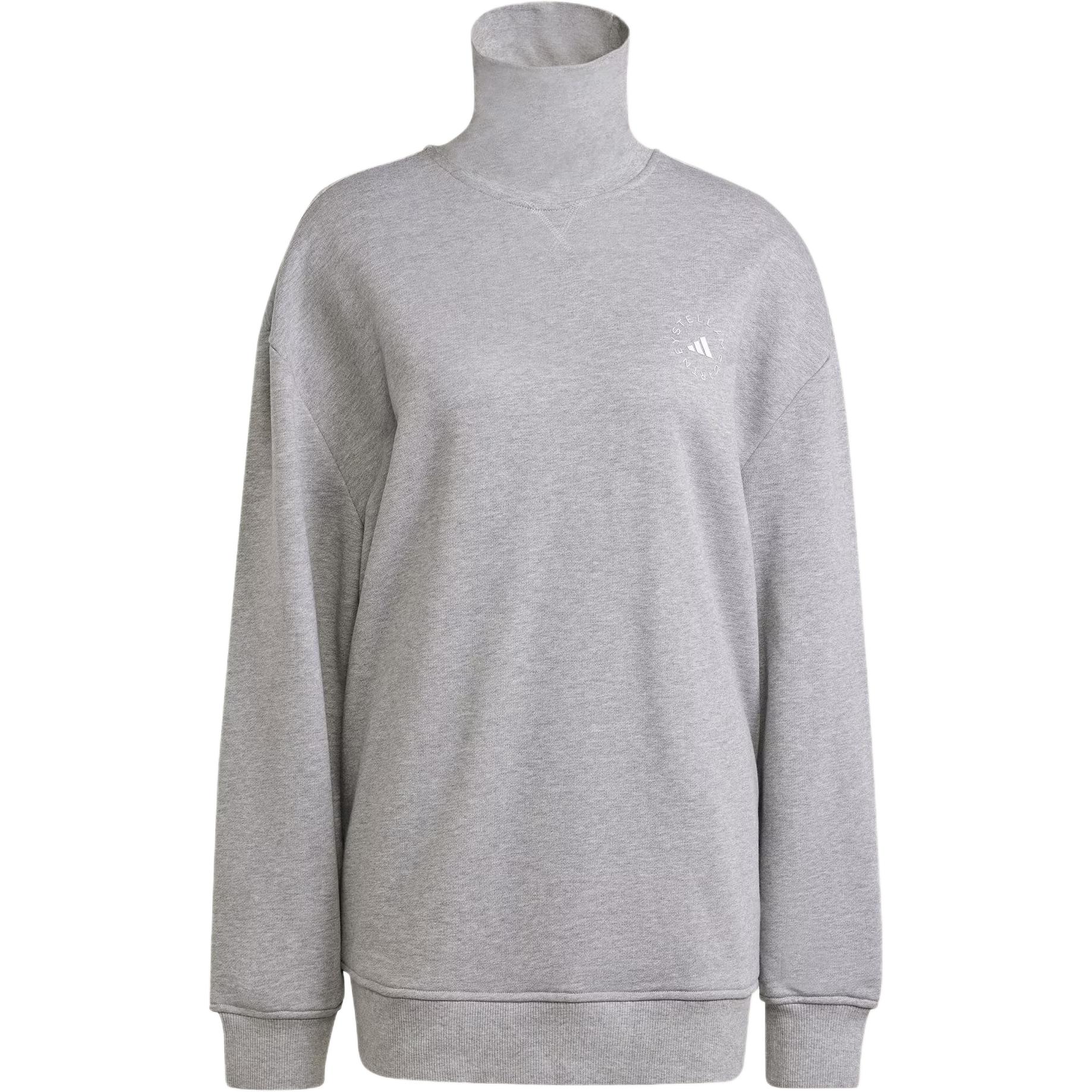 Adidas By Stella Mccartney Highneck Sweatshirt Women Grey IW6336 XS