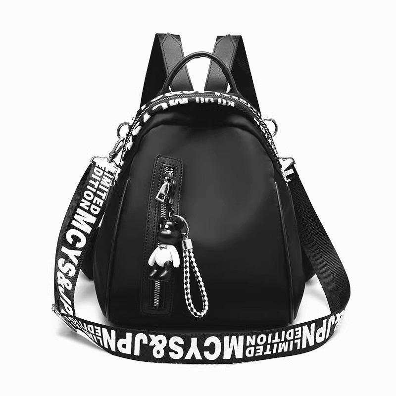 

Рюкзак из ткани Оксфорд женский 2025 зима новая мода маленький свежий сумка-ракушка многофункциональный конфетный цвет студенческая сумка чёрный