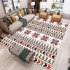 Ethnic Style Carpet Living Room Bedroom Coffee Table Sofa Mat Washable and Stain-Resistant Large Rug Prayer Mat Doormat Floormat