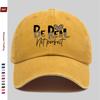 Pc Be Real Not Perfect Leopard Print Letter Pattern Baseball Cap Home Leisure Decor Hat Cartoon Character Printed Papa Cap