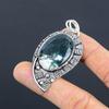 Gift For Her 925 Sterling Silver Natural Solar Solar Moss Agate Gemstone Pendant